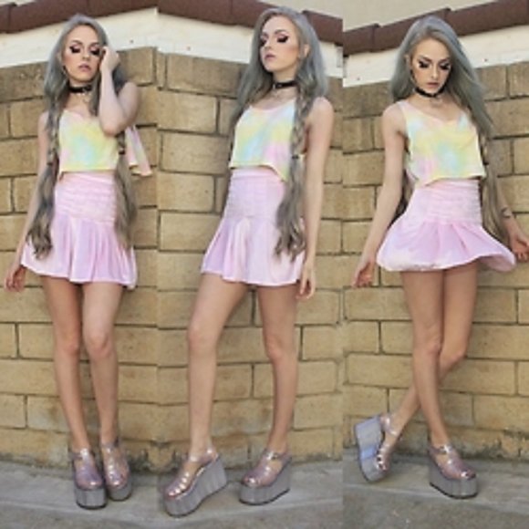 UNIF Womens Hella Jelly Platform Sandals Size 7 - Picture 9 of 10